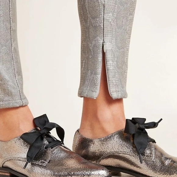 Anthropologie Snakeskin Metallic Legging 27 - Picture 4 of 4